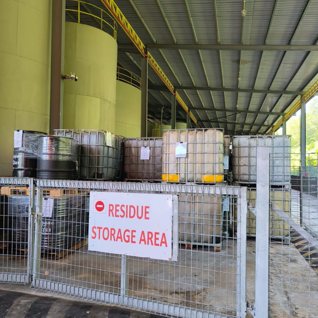 Greenseas Environmental Sdn Bhd own residue storage area